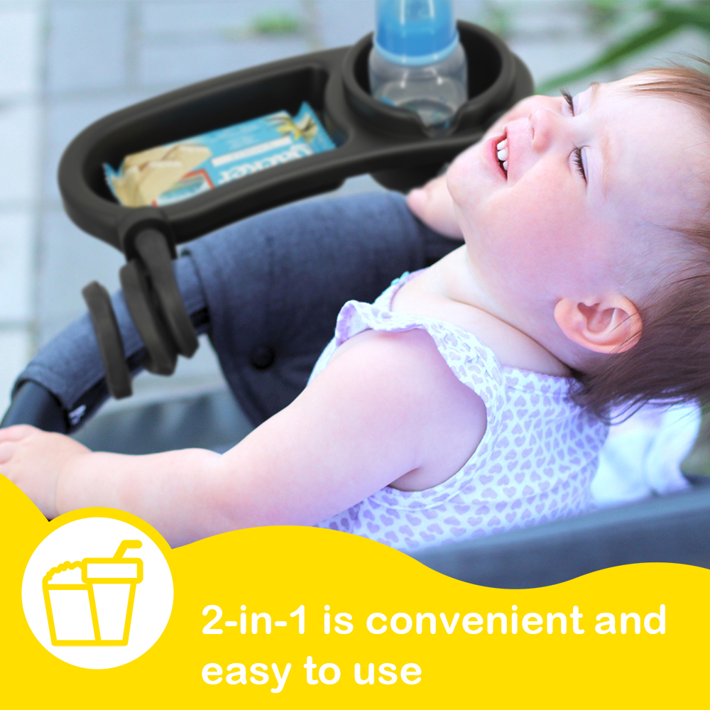 Baby Food With Fiber - Baby Stroller Silicone Snack & Cup