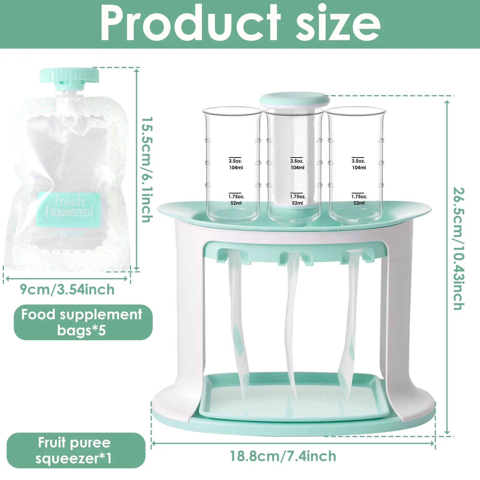 Squeeze Station for Baby Reusa - Baby Food Reusable Pouches บทวิจารณ์และราคา