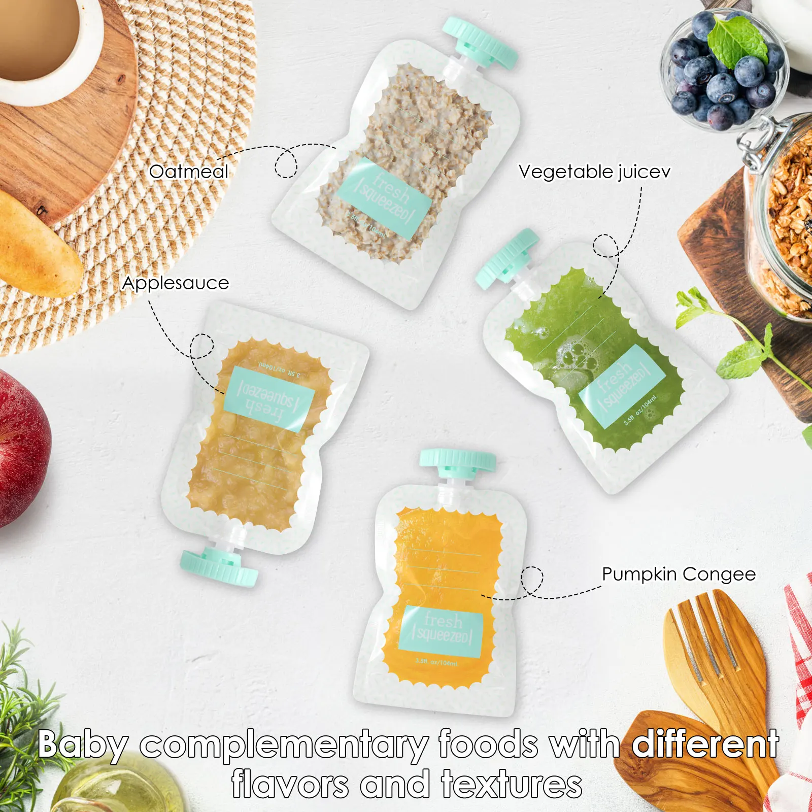 Squeeze Station for Baby Reusa - Baby Food Reusable Pouches บทวิจารณ์และราคา