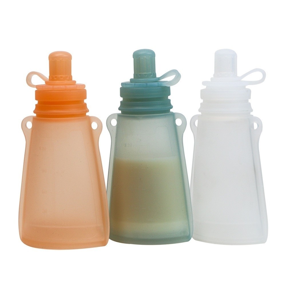 BPA Free Silicone Baby Food Po - Baby Food Reusable Pouches บทวิจารณ์และราคา