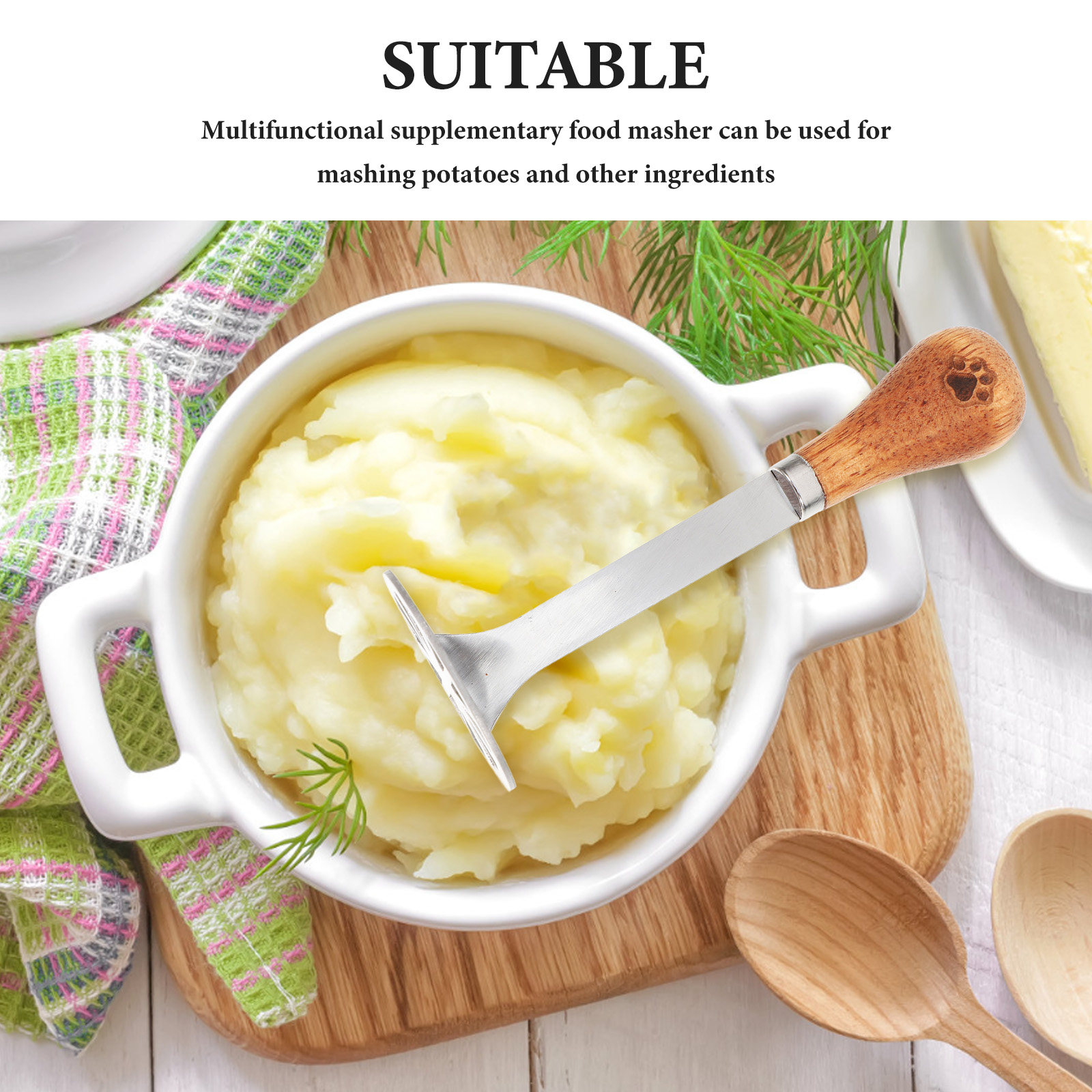 Potato Masher Stainless Steel  - Baby Food With Avocado บทวิจารณ์และราคา