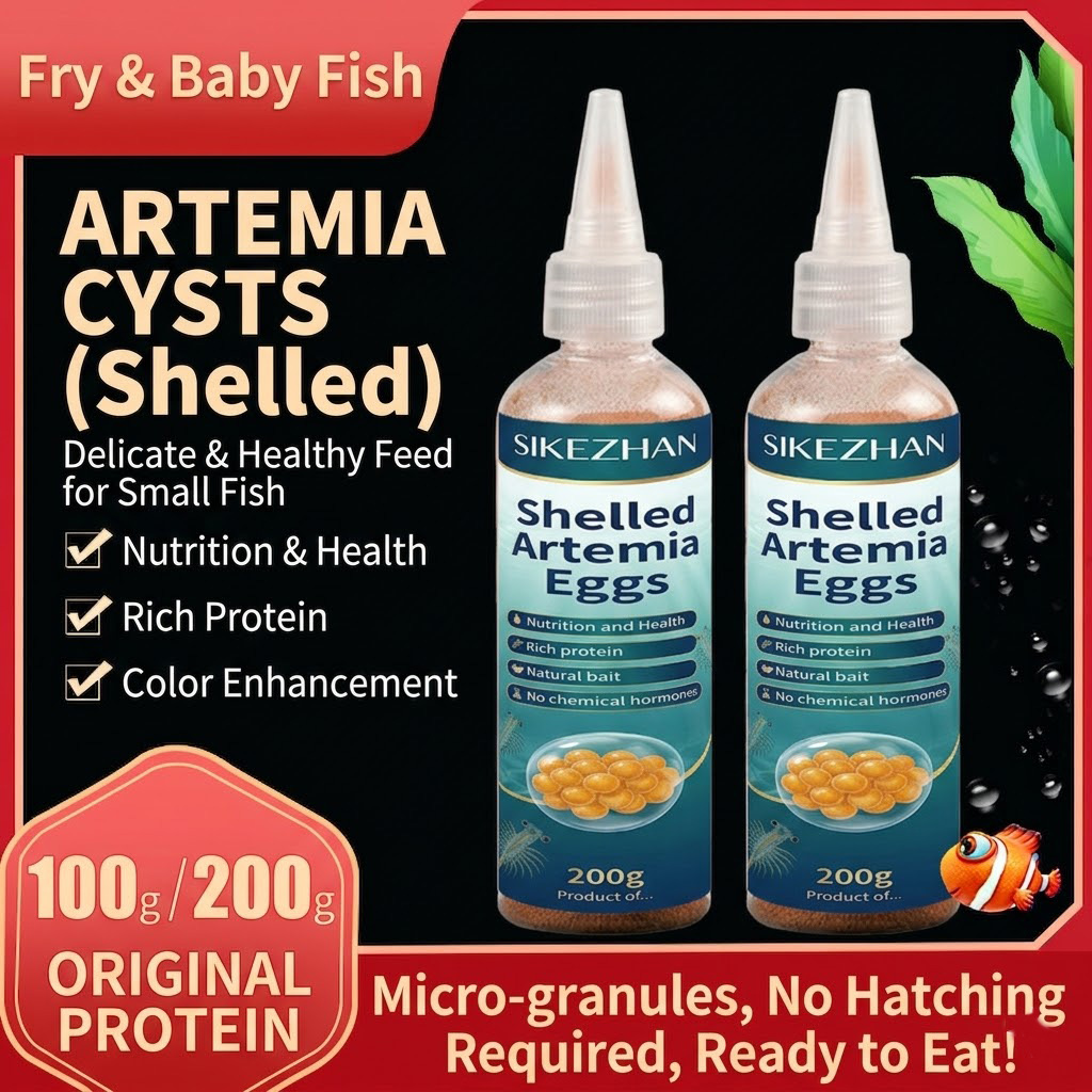 Decapsulated Brine Shrimp Eggs - Baby Food Shrimp บทวิจารณ์และราคา