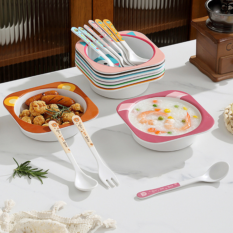 Baby Bowls With Spoon BPA Free - Baby Food With Fiber บทวิจารณ์และราคา