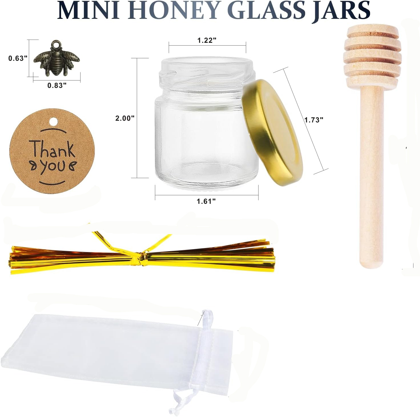 Mini Glass Honey Jars with Woo - Baby Food Glass บทวิจารณ์และราคา