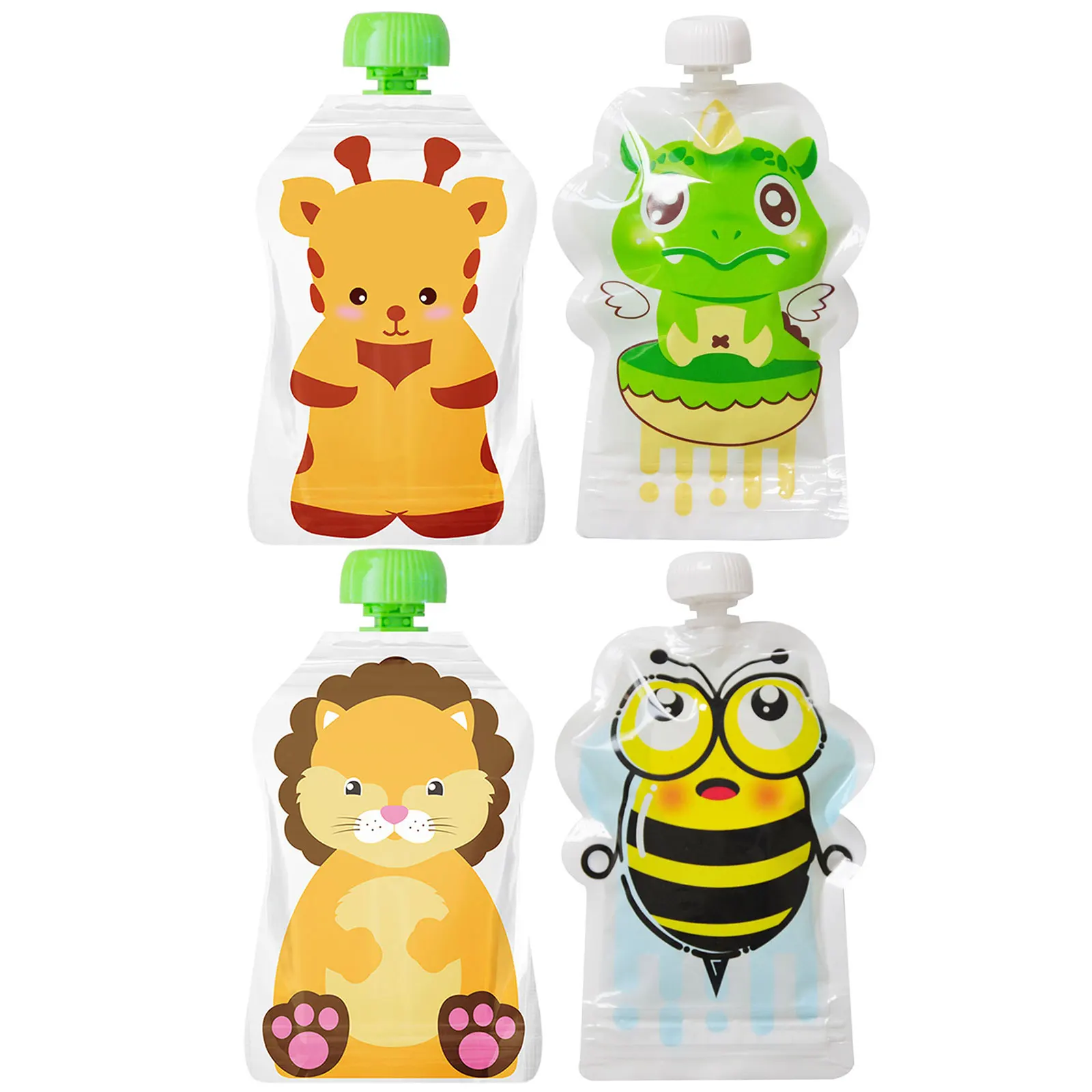 8pcs Baby Complementary Food B - Baby Food Reusable Pouches บทวิจารณ์และราคา