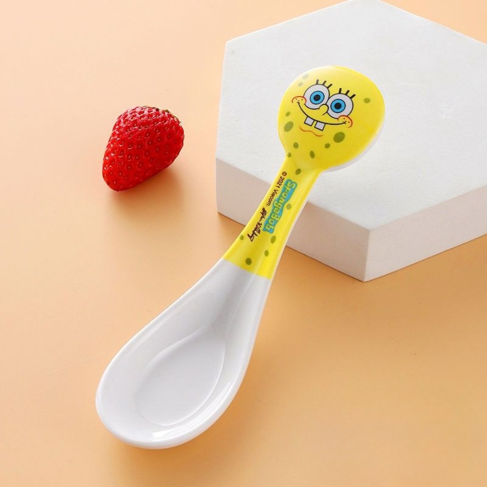 Cute Cartoon SpongeBob Bamboo  - Baby Food With Fiber บทวิจารณ์และราคา
