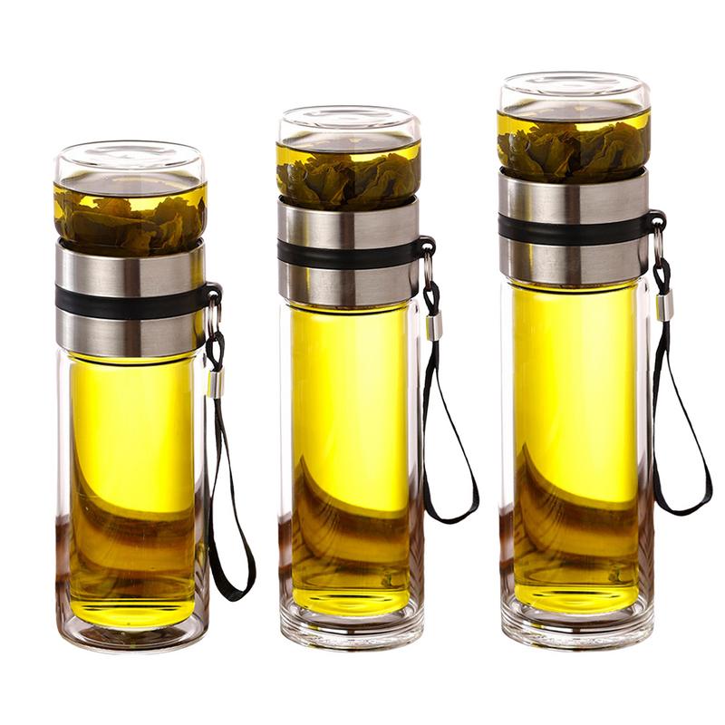 Glass Tea Infuser Bottle Leak- - Baby Food Glass บทวิจารณ์และราคา