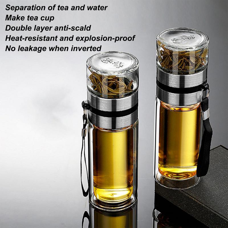 Glass Tea Infuser Bottle Leak- - Baby Food Glass บทวิจารณ์และราคา