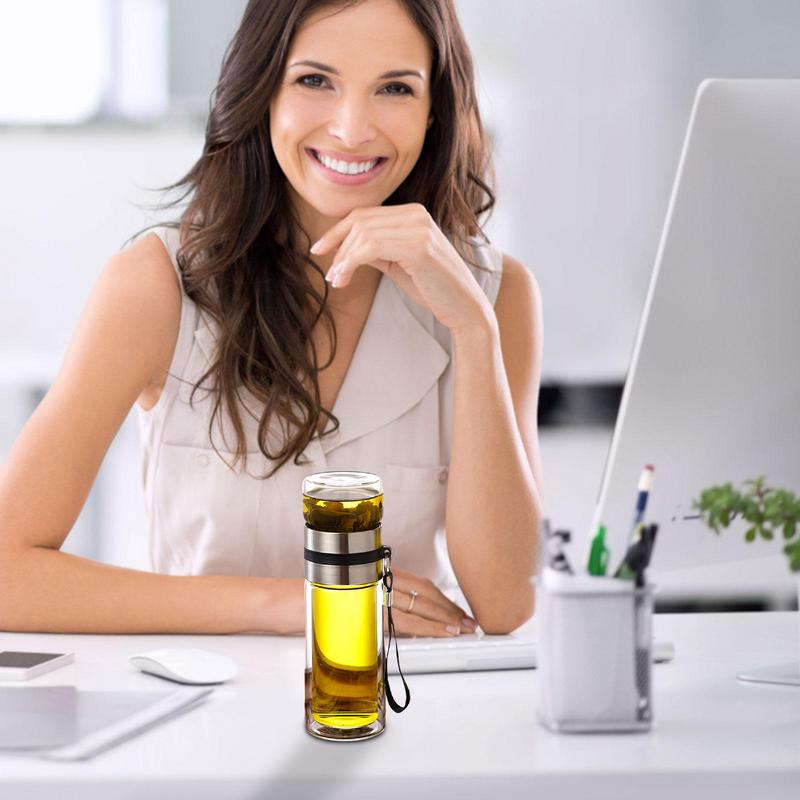 Glass Tea Infuser Bottle Leak- - Baby Food Glass บทวิจารณ์และราคา
