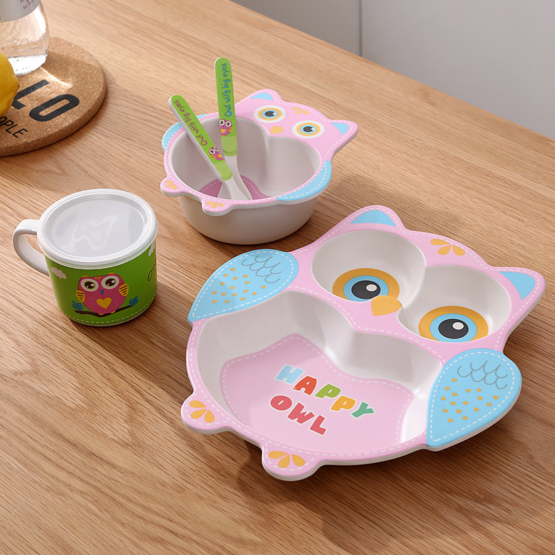 Natural Bamboo Fiber Tableware - Baby Food With Fiber บทวิจารณ์และราคา