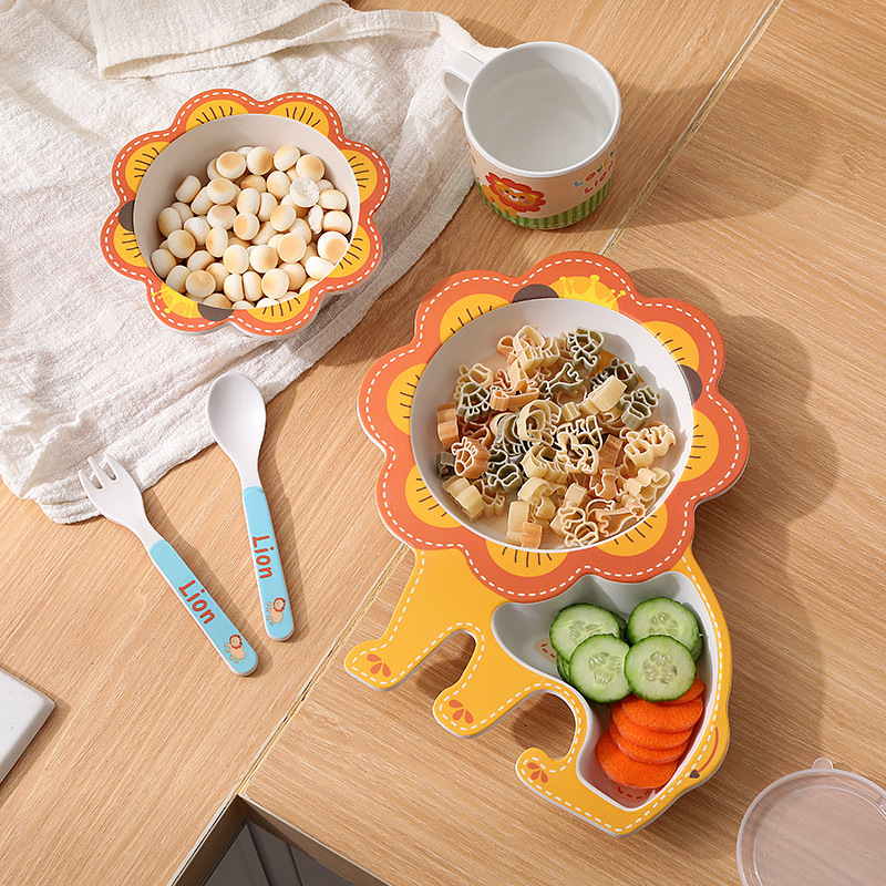 Natural Bamboo Fiber Tableware - Baby Food With Fiber บทวิจารณ์และราคา