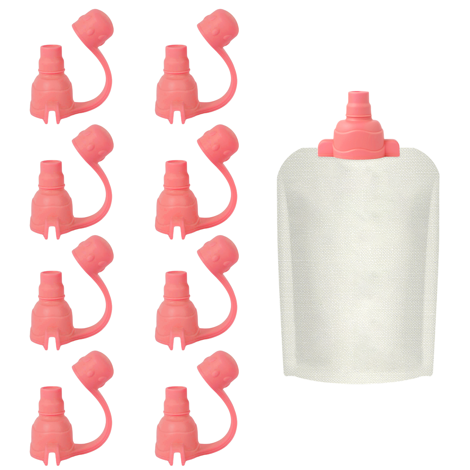 8Pcs Baby Food Pouches No Spil - Baby Food Reusable Pouches บทวิจารณ์และราคา