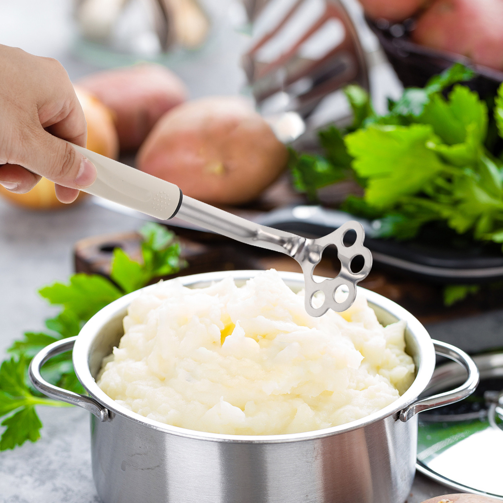 Mini Potato Masher Stainless S - Baby Food With Avocado บทวิจารณ์และราคา