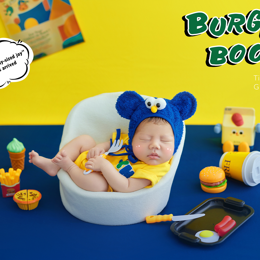 Fast Food Theme Newborn Photog - Baby Food Yellow บทวิจารณ์และราคา
