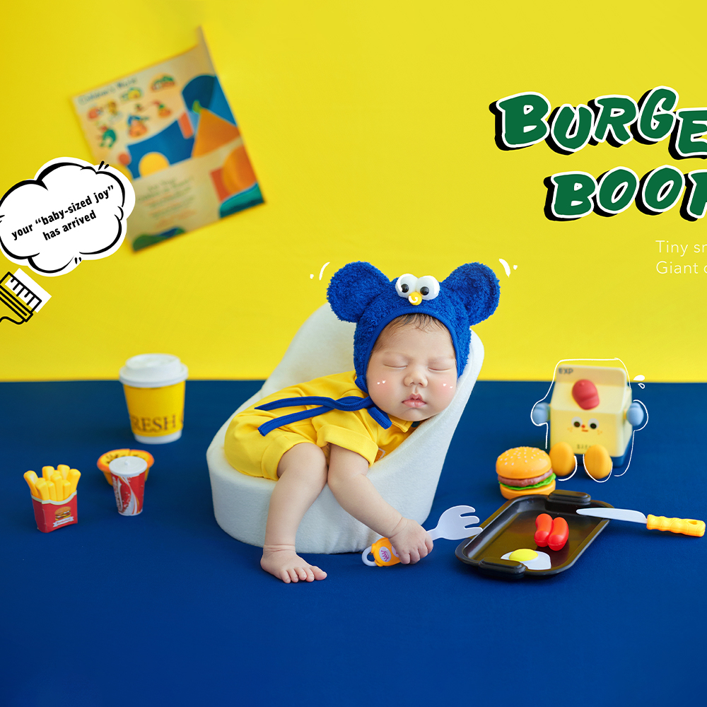 Fast Food Theme Newborn Photog - Baby Food Yellow บทวิจารณ์และราคา