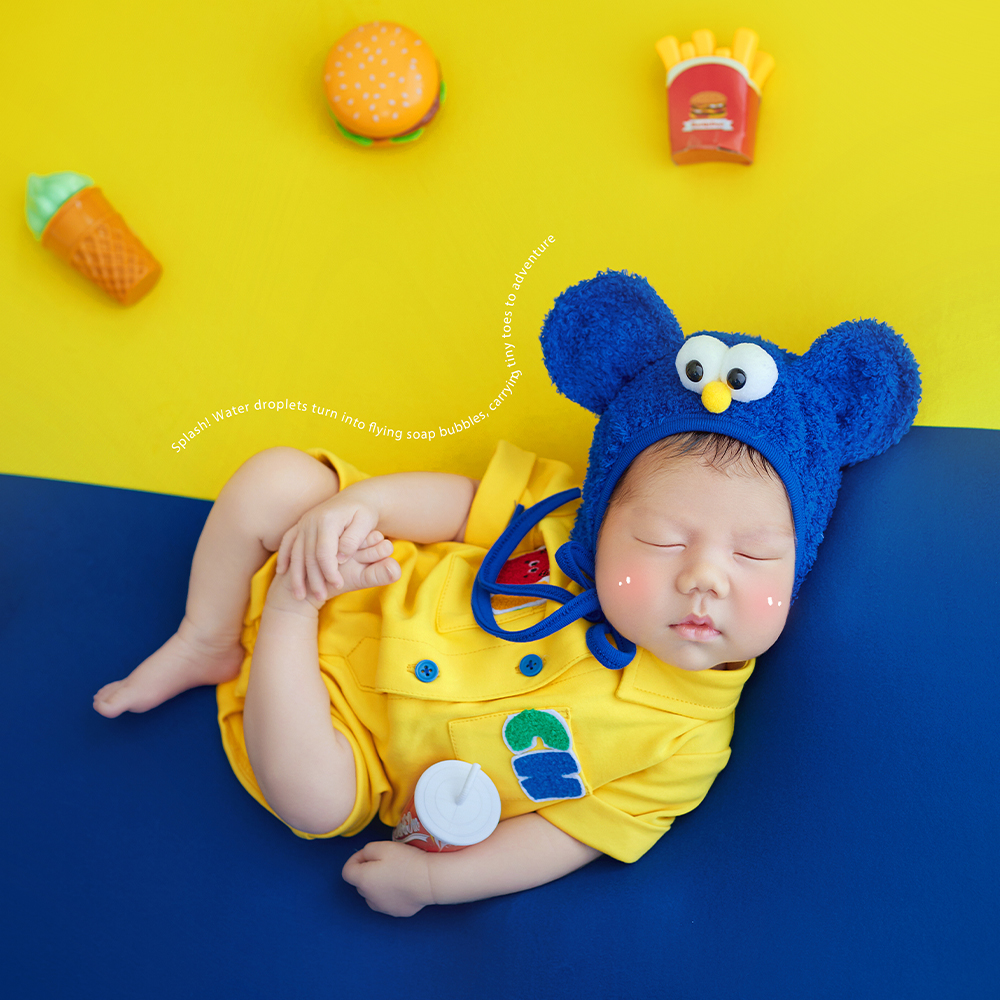 Fast Food Theme Newborn Photog - Baby Food Yellow บทวิจารณ์และราคา