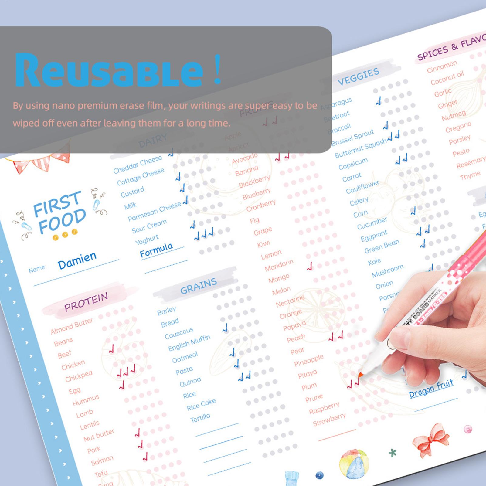 Baby First Foods Checklist Mag - Baby Food Tracker บทวิจารณ์และราคา