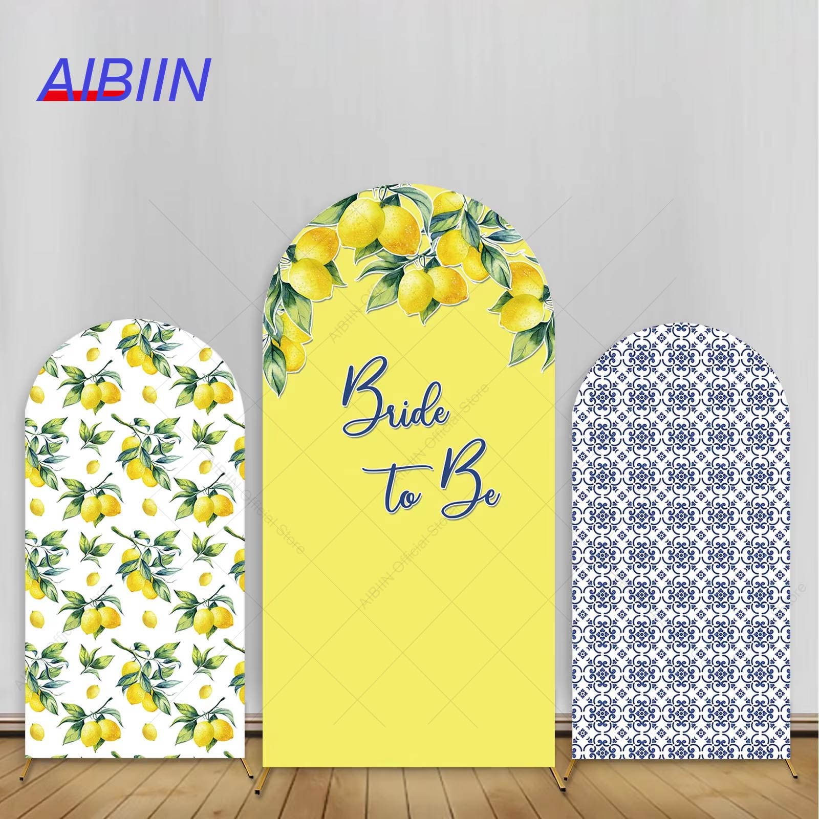 Lemon Bride to Be Arch Backdro - Baby Food Yellow บทวิจารณ์และราคา