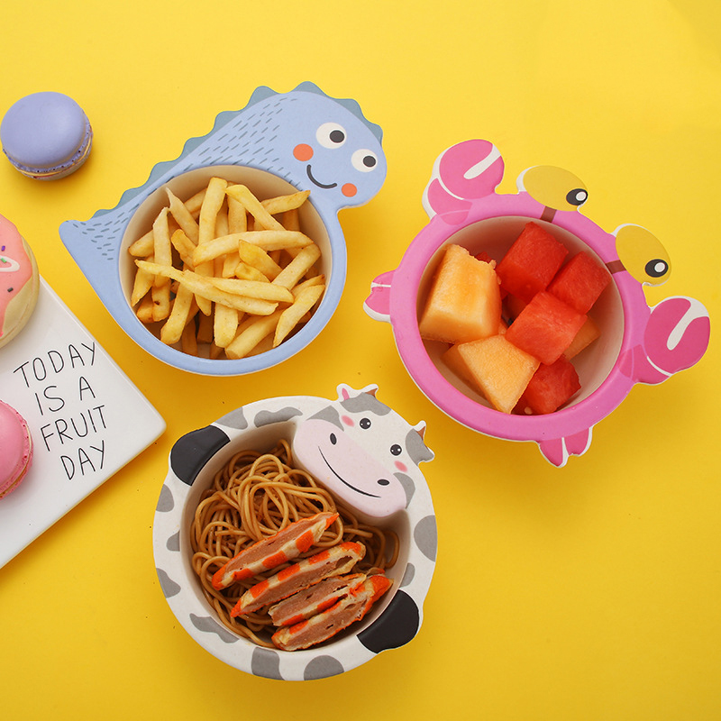 Cartoon Baby Feeding Bowl Bamb - Baby Food With Fiber บทวิจารณ์และราคา