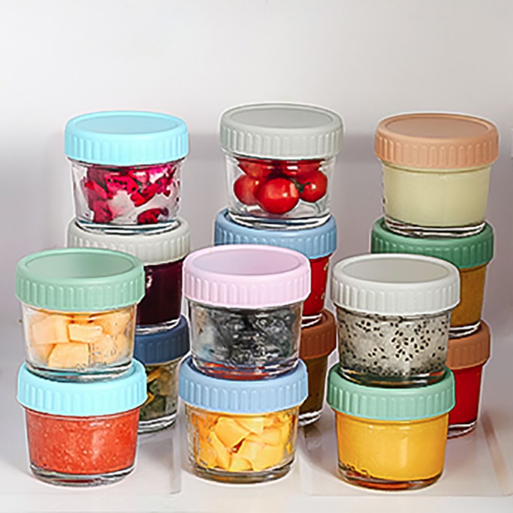 6pcs Glass Baby Food Jar Reusa - Baby Food Glass บทวิจารณ์และราคา
