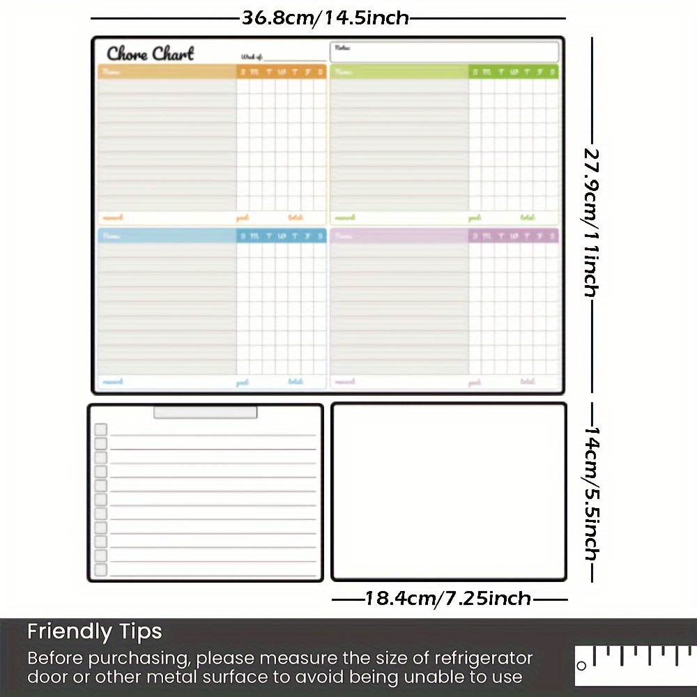 Magnetic Dry-Erase Chore Chart - Baby Food Tracker บทวิจารณ์และราคา
