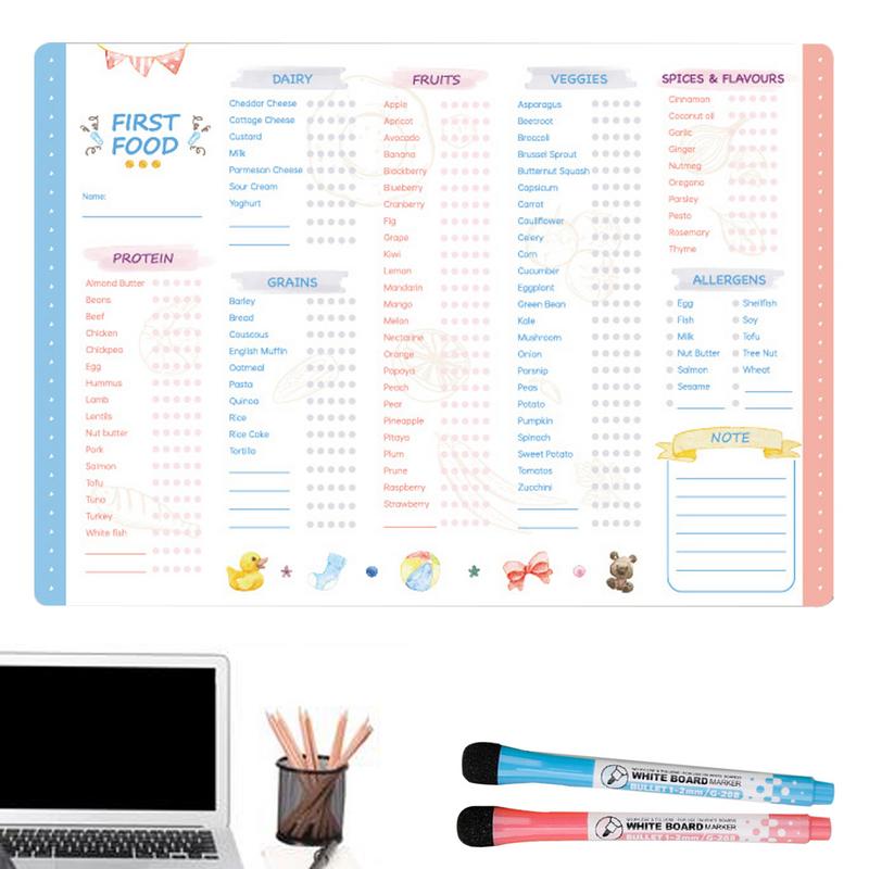 Reusable Kids Magnetic Daily F - Baby Food Tracker บทวิจารณ์และราคา