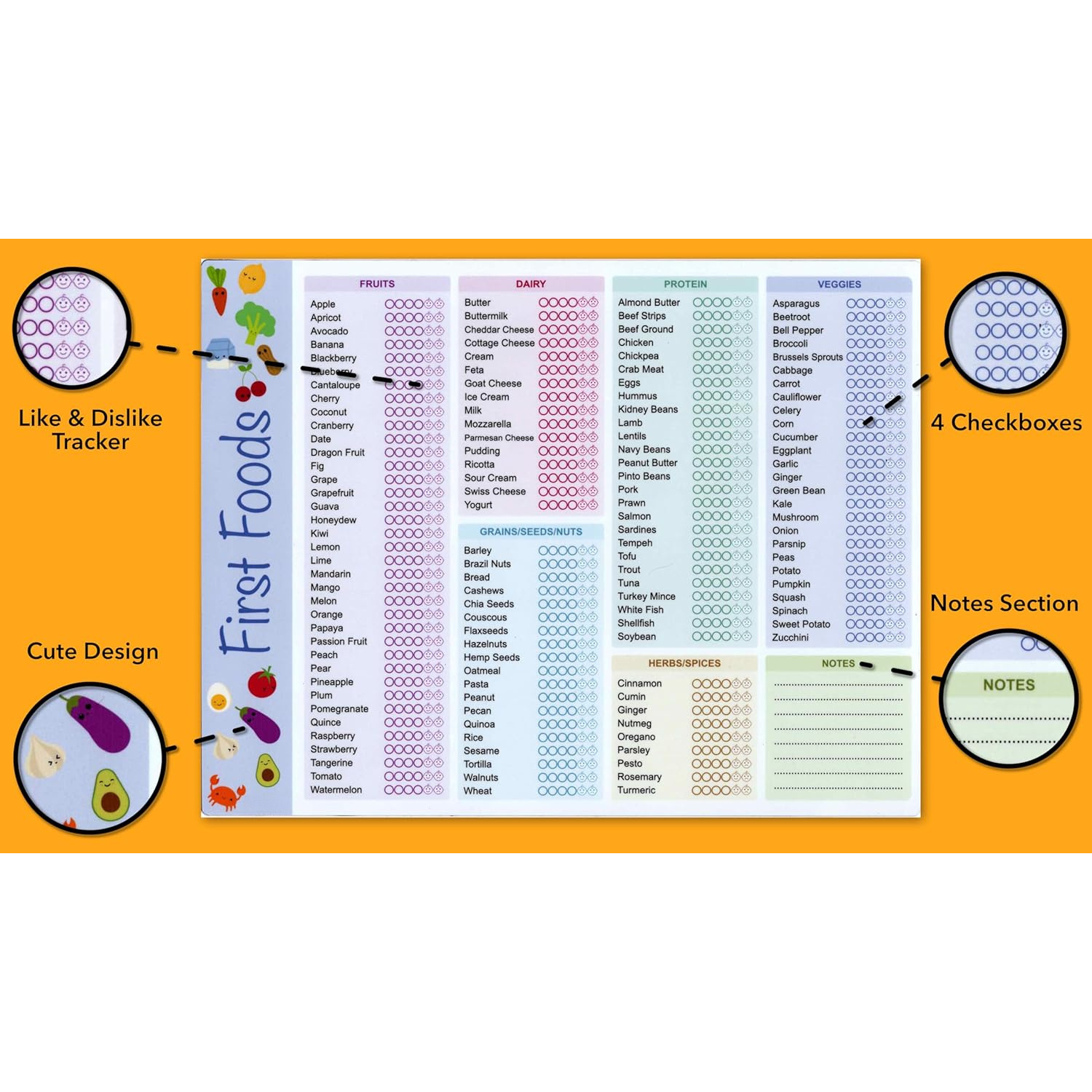 Baby First Foods Tracker, High - Baby Food Tracker บทวิจารณ์และราคา
