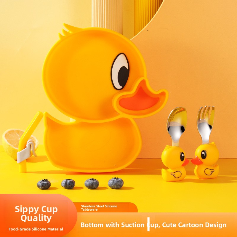 Yellow Duck Silicone Stainless - Baby Food Yellow บทวิจารณ์และราคา