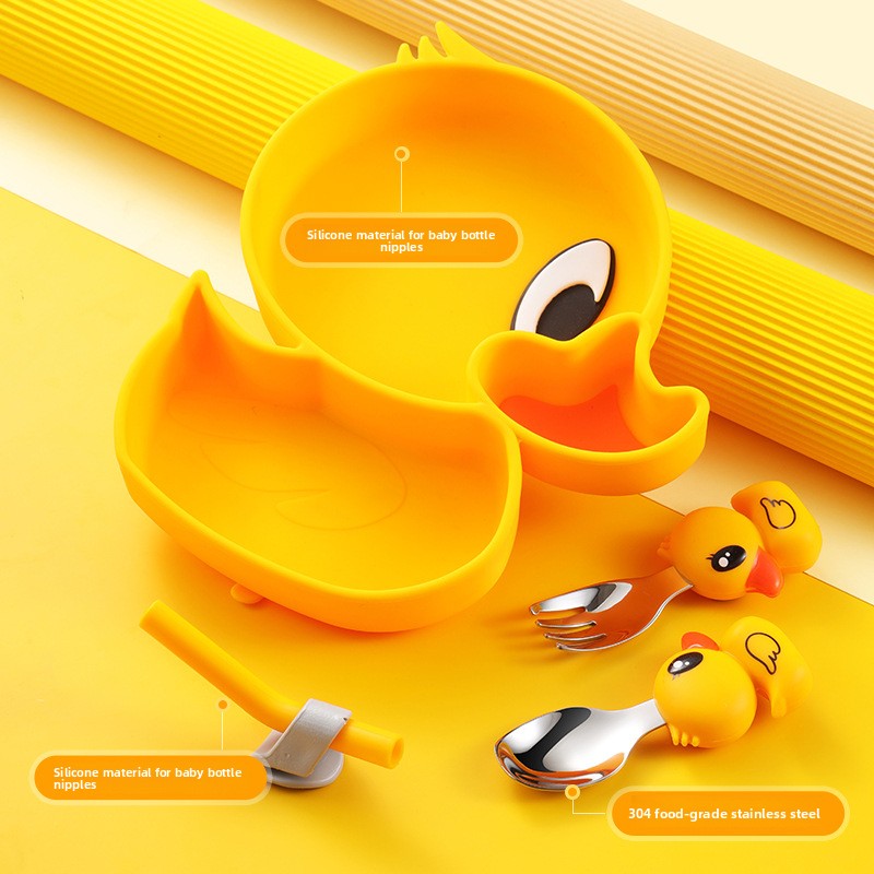 Yellow Duck Silicone Stainless - Baby Food Yellow บทวิจารณ์และราคา