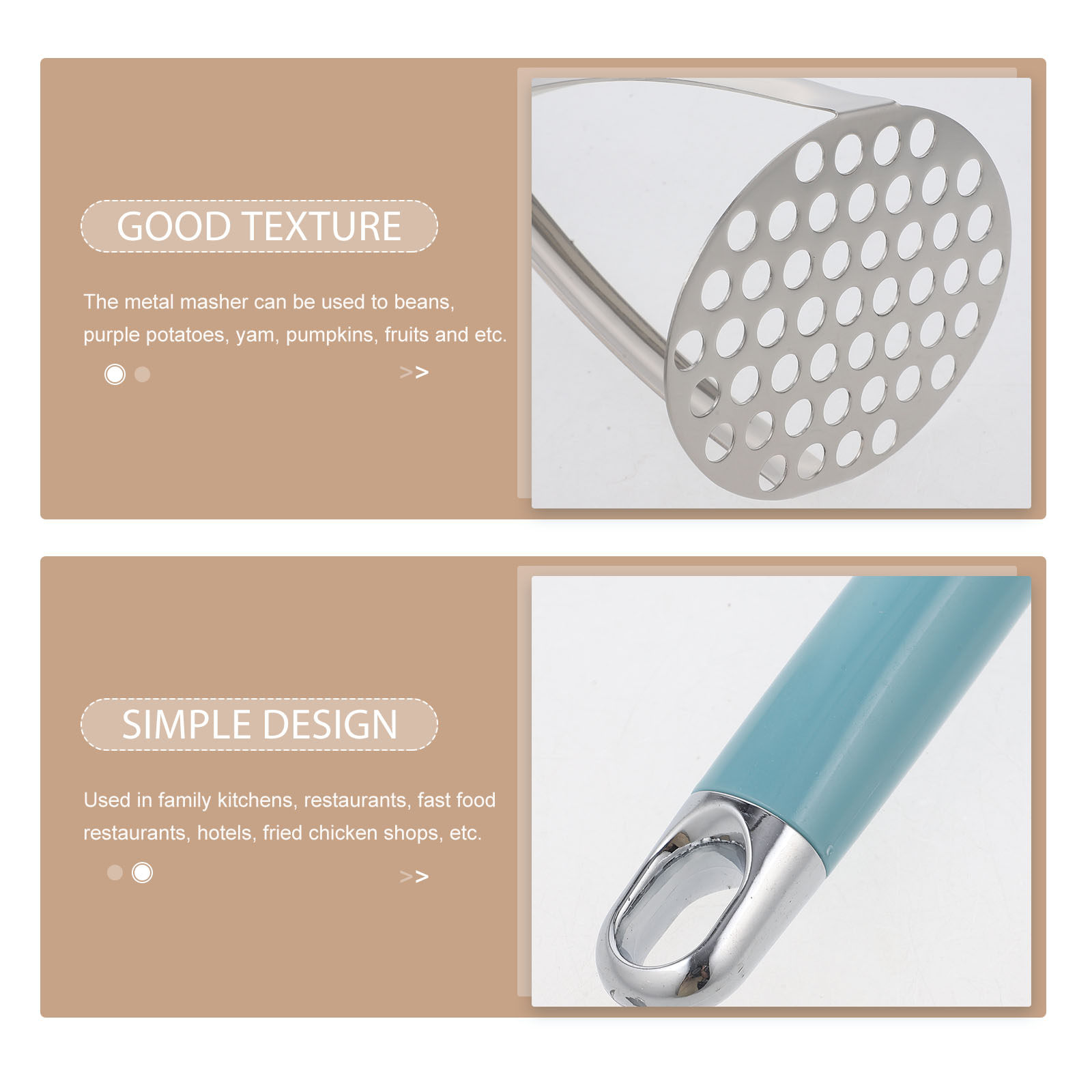 Stainless Steel Potato Masher  - Baby Food With Avocado บทวิจารณ์และราคา