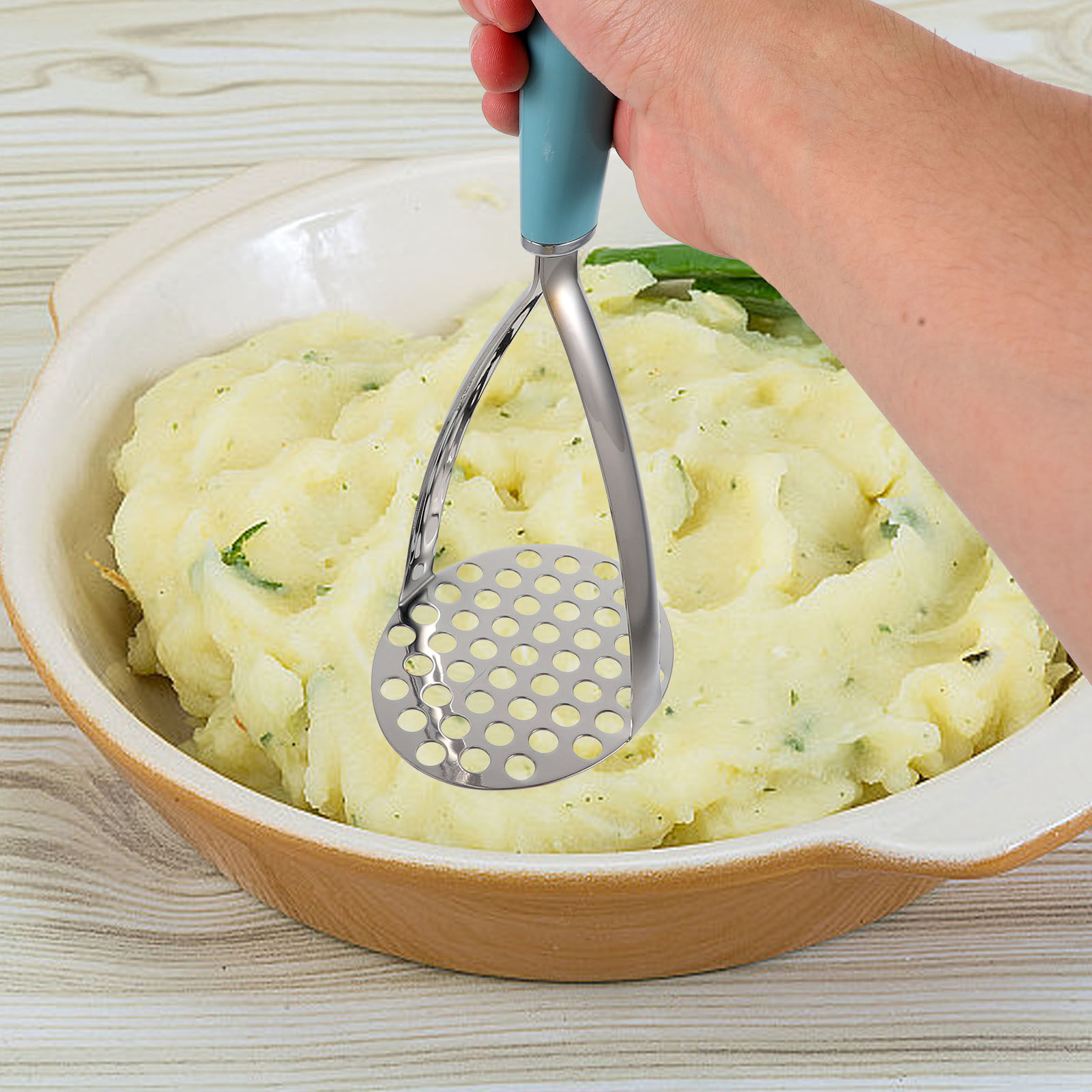 Stainless Steel Potato Masher  - Baby Food With Avocado บทวิจารณ์และราคา