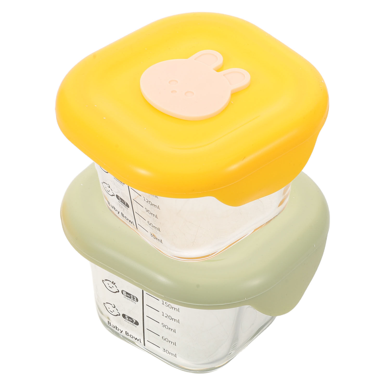 2Pcs Baby Food Storage Boxes 2 - Baby Food Yellow บทวิจารณ์และราคา
