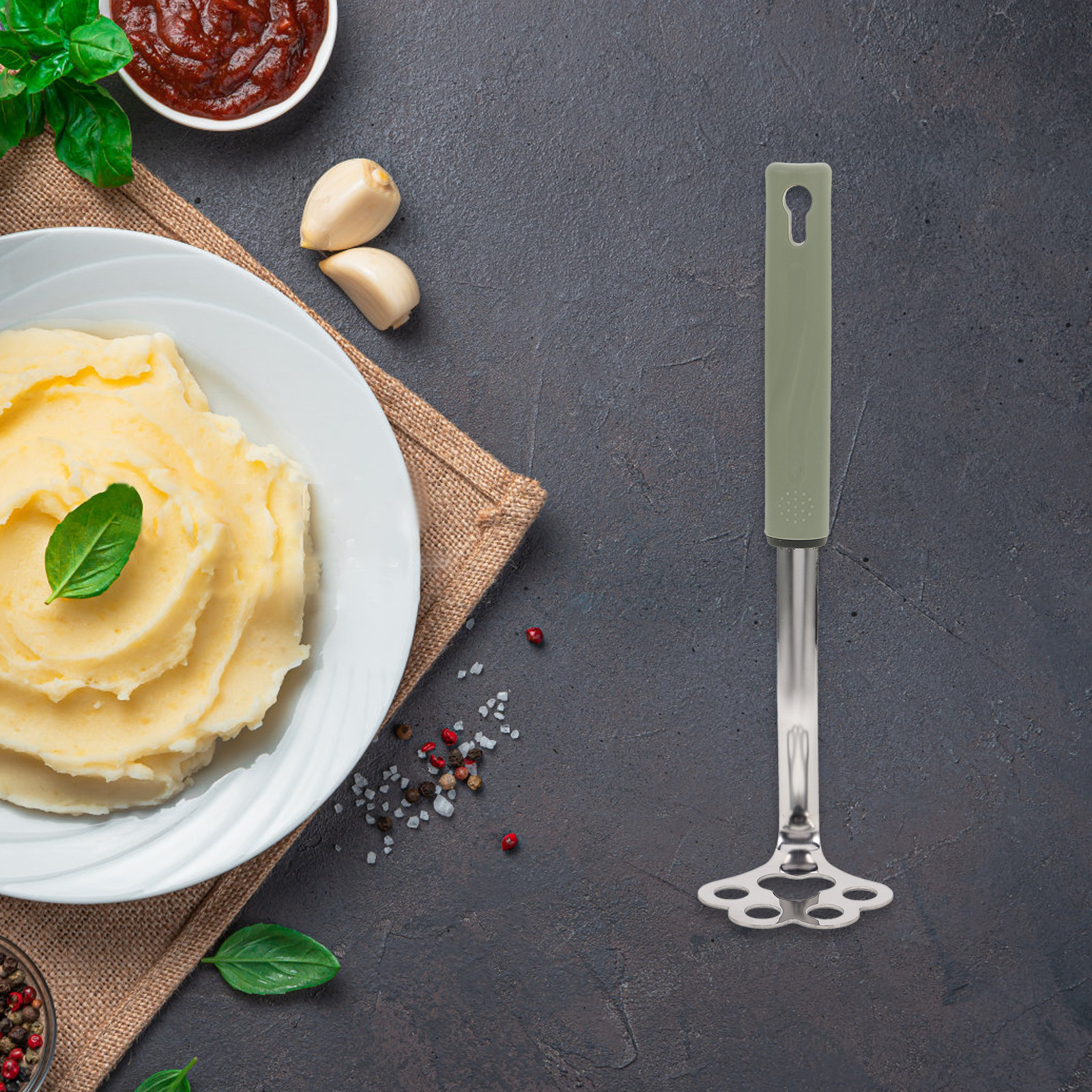 Potato Masher Thick Stainless  - Baby Food With Avocado บทวิจารณ์และราคา