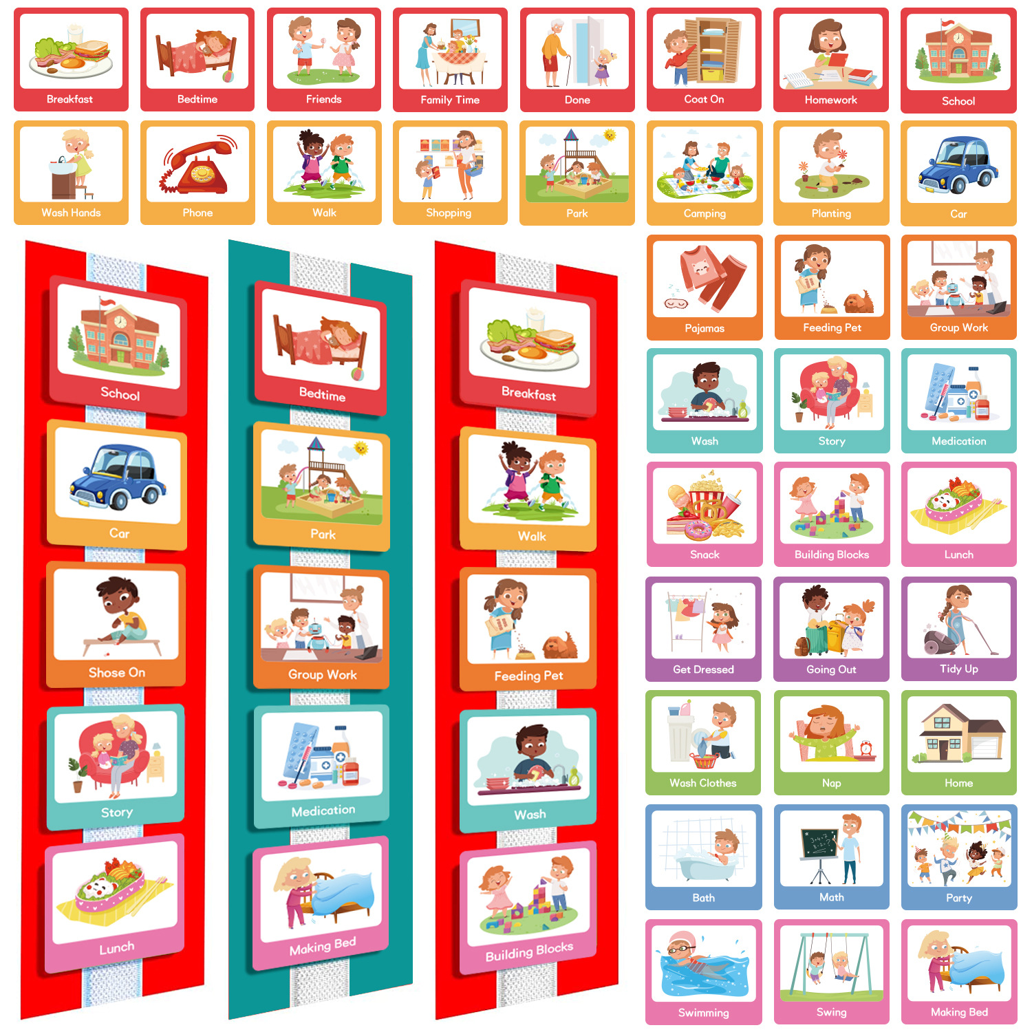 60 Pcs Visual Schedule Visual  - Baby Food Tracker บทวิจารณ์และราคา