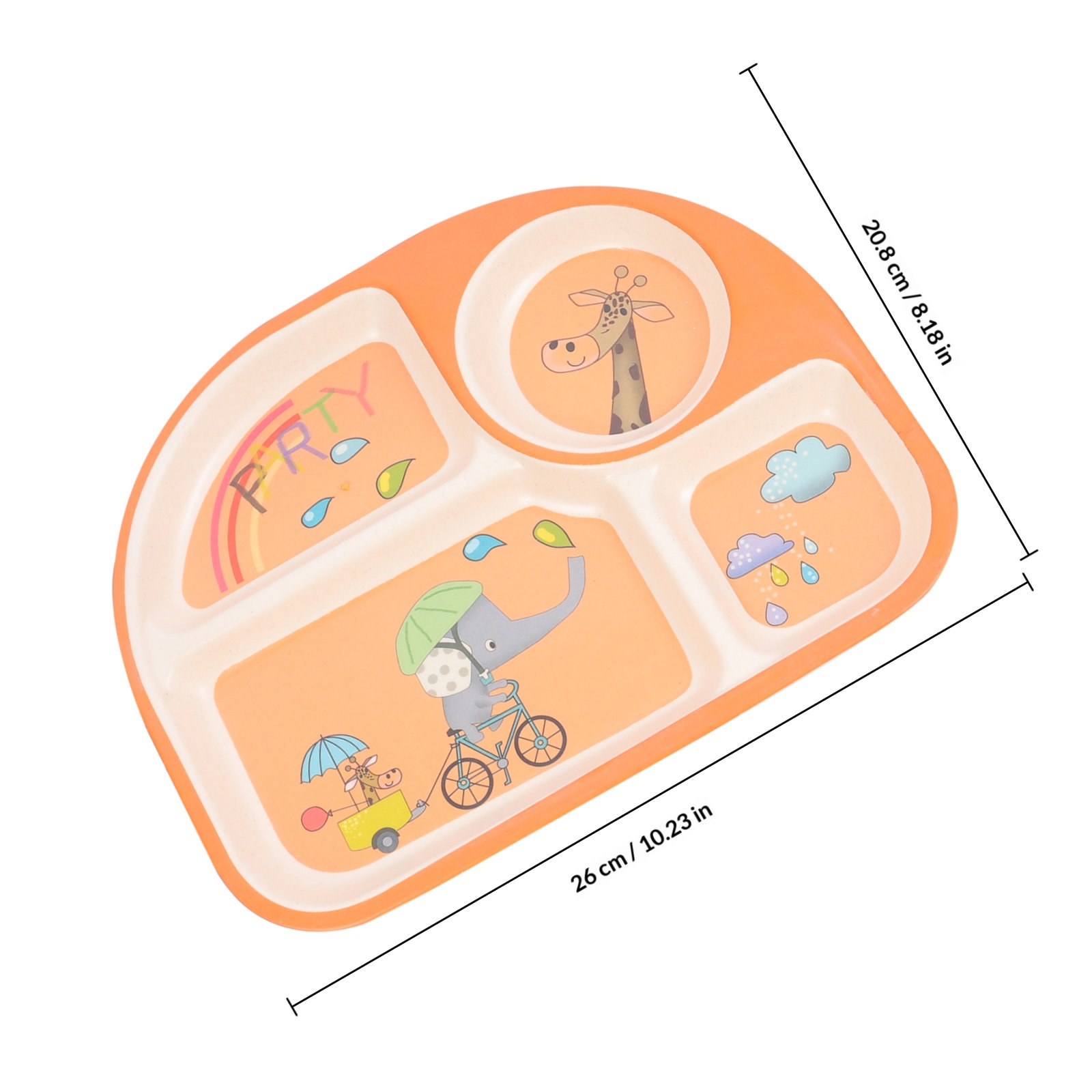 Bamboo Fiber Kids Tableware Se - Baby Food With Fiber บทวิจารณ์และราคา
