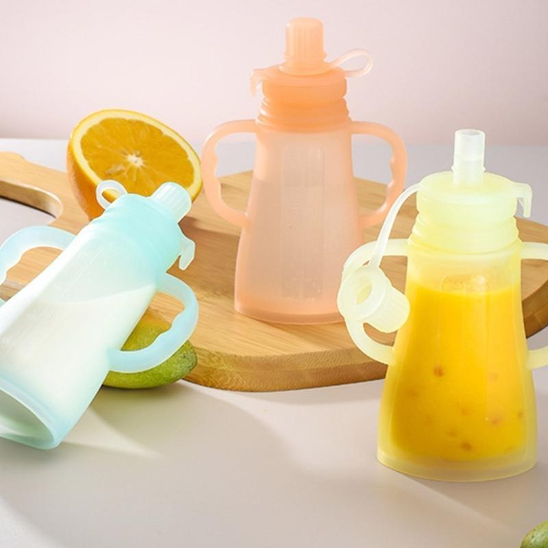 Portable Leakproof Silicone Ba - Baby Food Reusable Pouches บทวิจารณ์และราคา