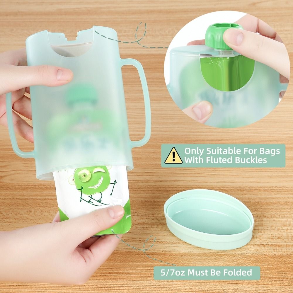Plastic Squeeze Pouch Holder C - Baby Food Reusable Pouches บทวิจารณ์และราคา