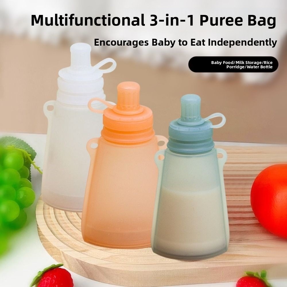 BPA Free Silicone Baby Food Po - Baby Food Reusable Pouches บทวิจารณ์และราคา