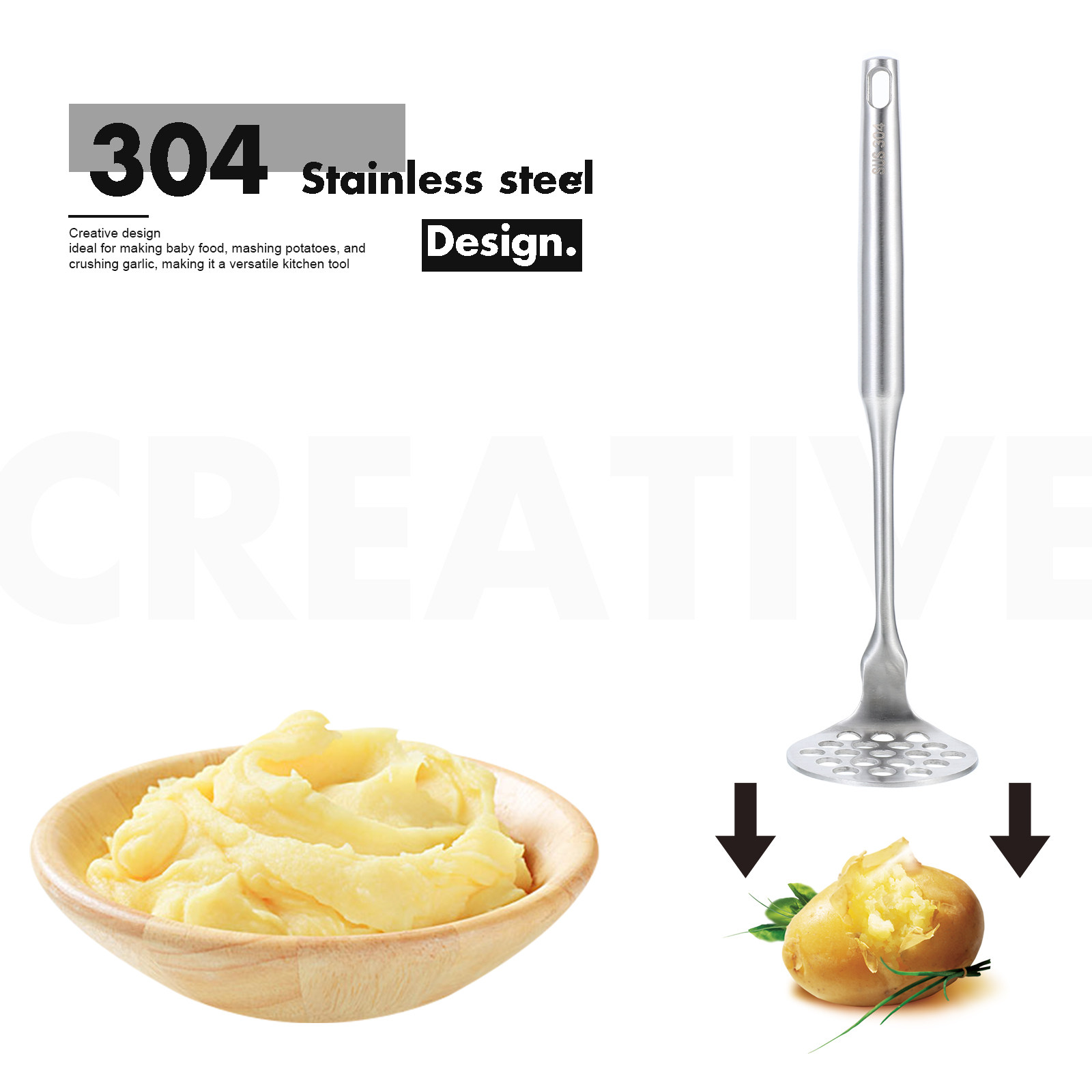 304 Stainless Steel Potato Ric - Baby Food With Avocado บทวิจารณ์และราคา
