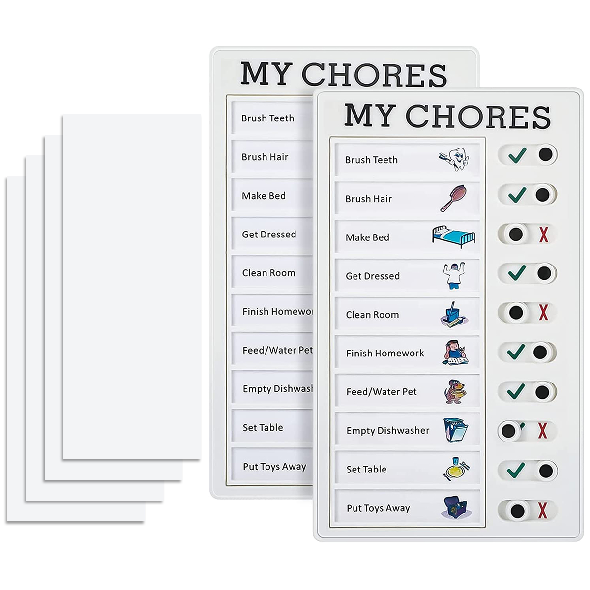 1Pcs Kids Chore Chart with 5Pc - Baby Food Tracker บทวิจารณ์และราคา