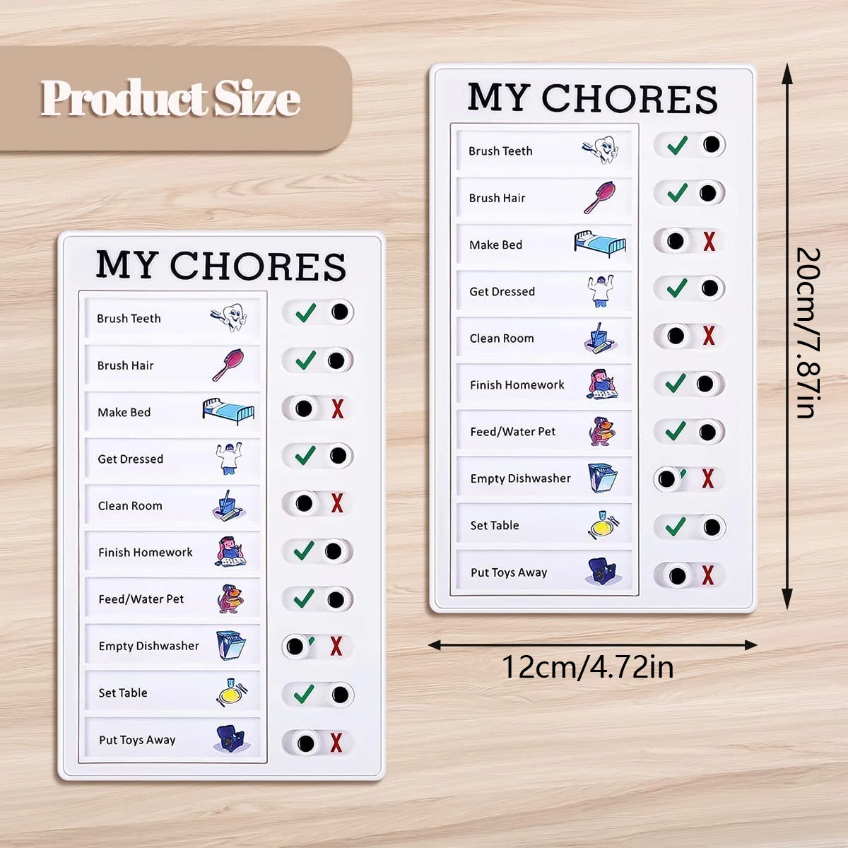 1Pcs Kids Chore Chart with 5Pc - Baby Food Tracker บทวิจารณ์และราคา