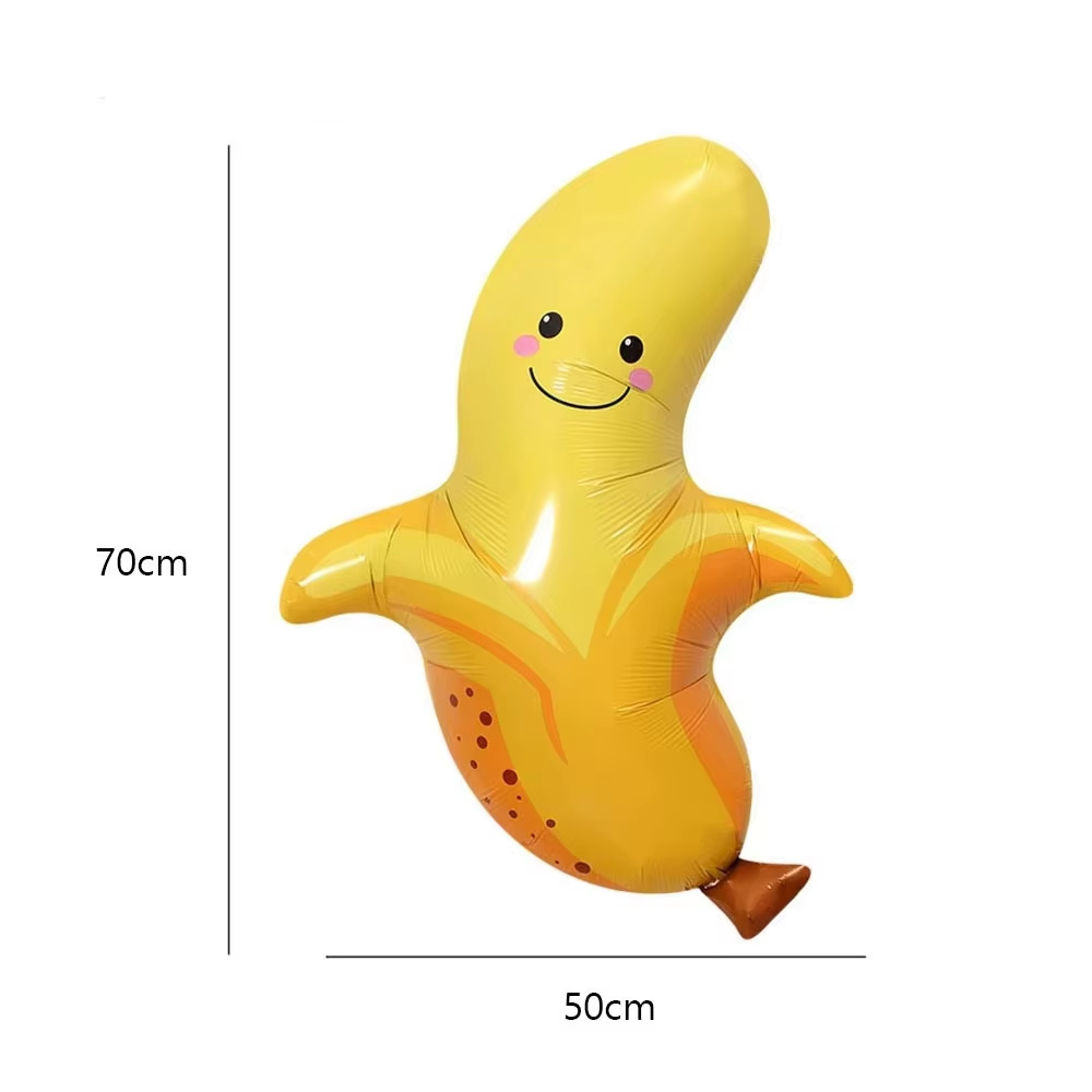 8Pcs Yellow Banana Balloons Cu - Baby Food Yellow บทวิจารณ์และราคา