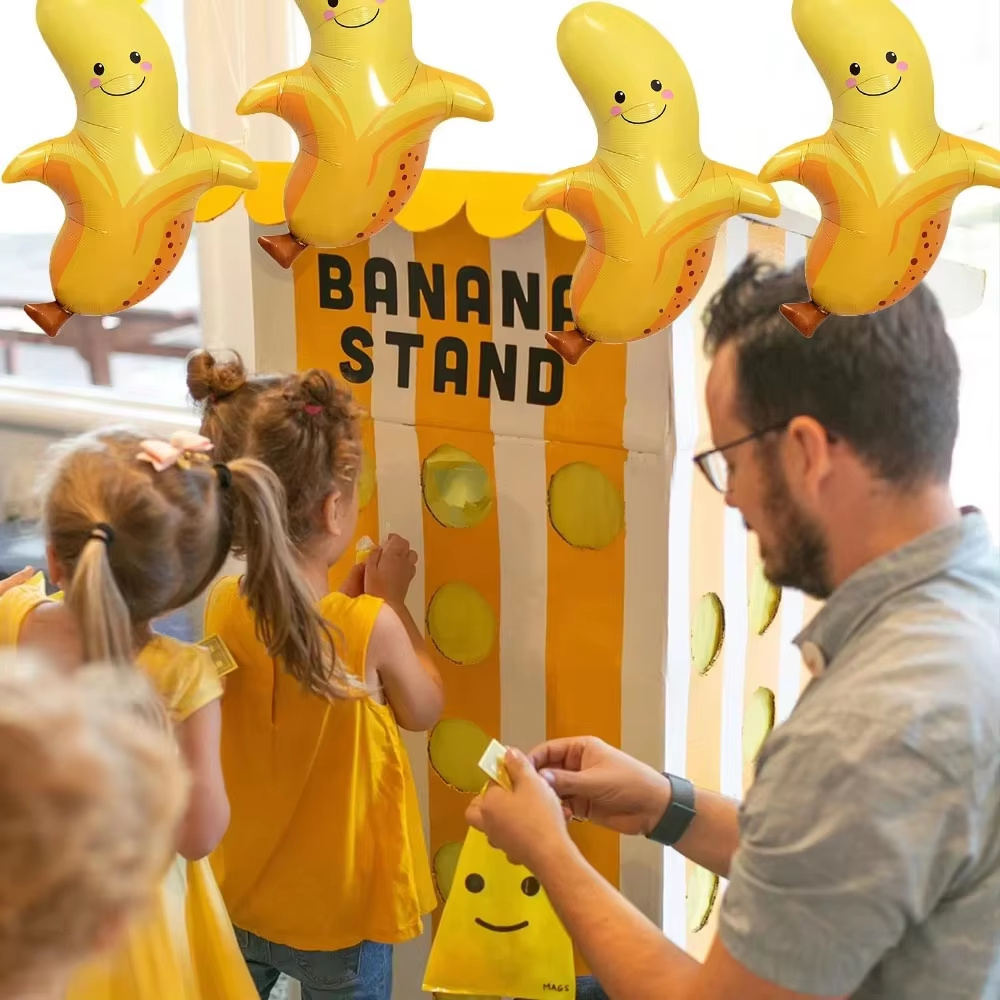 8Pcs Yellow Banana Balloons Cu - Baby Food Yellow บทวิจารณ์และราคา