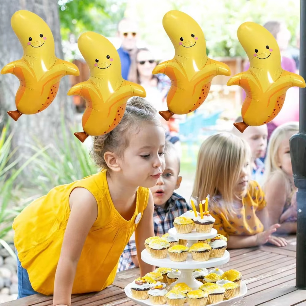 8Pcs Yellow Banana Balloons Cu - Baby Food Yellow บทวิจารณ์และราคา