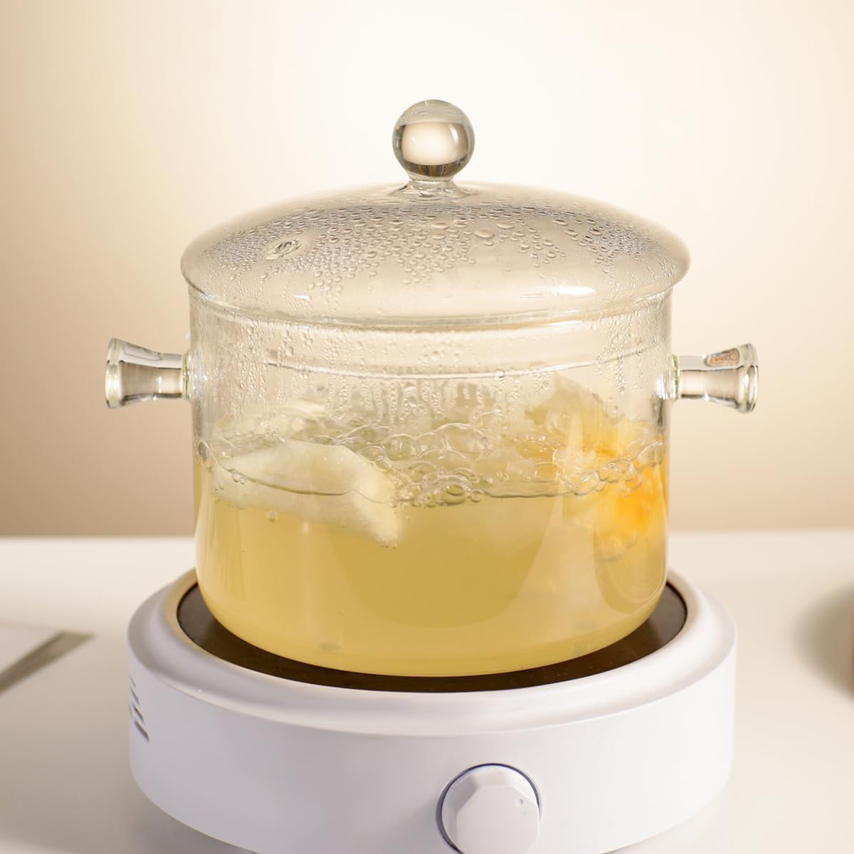 Glass Cooking Pots, 2L/67OZ Bo - Baby Food Glass บทวิจารณ์และราคา