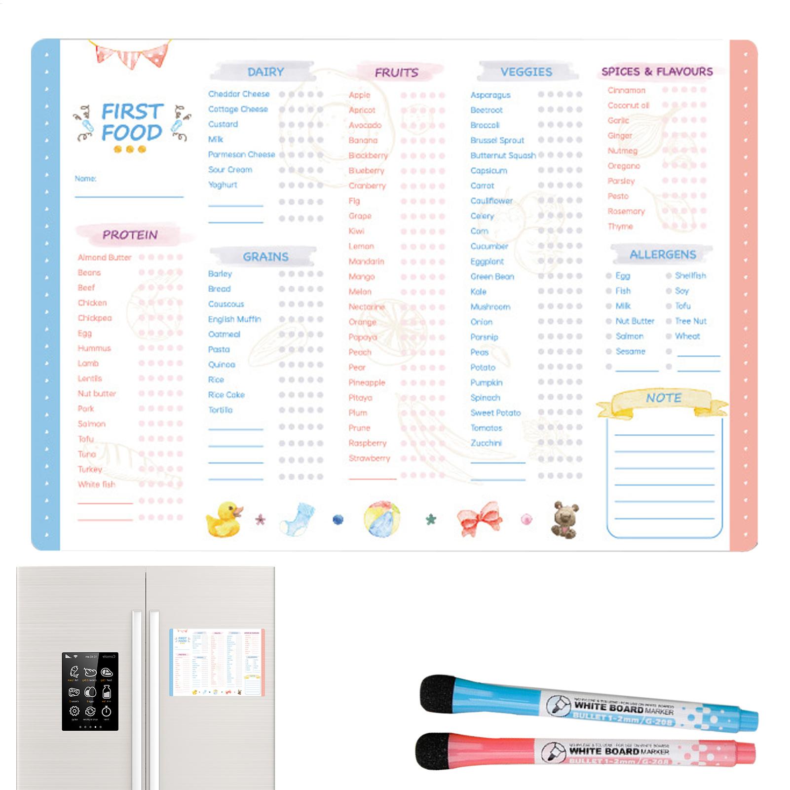 First Foods Tracker Checklist  - Baby Food Tracker บทวิจารณ์และราคา