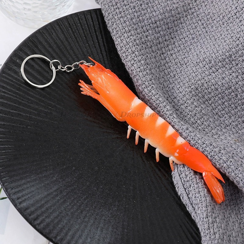 Funny Simulation PVC Shrimp Ke - Baby Food Shrimp บทวิจารณ์และราคา