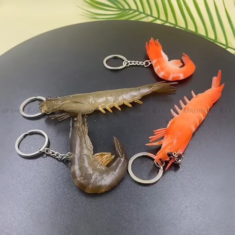 Funny Simulation PVC Shrimp Ke - Baby Food Shrimp บทวิจารณ์และราคา