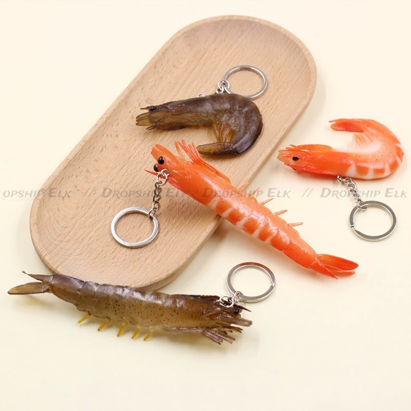 Funny Simulation PVC Shrimp Ke - Baby Food Shrimp บทวิจารณ์และราคา