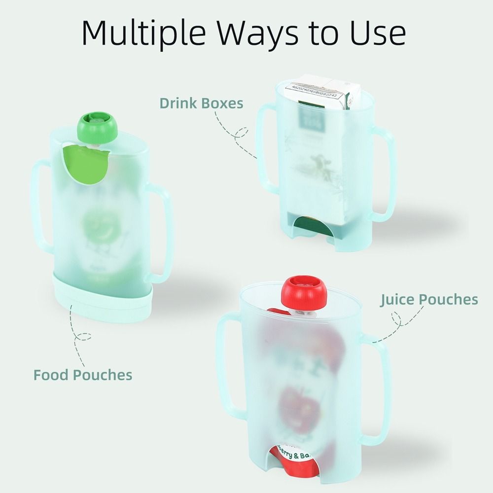 Portable Plastic Squeeze Pouch - Baby Food Reusable Pouches บทวิจารณ์และราคา